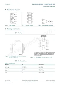 74HCT00BQ-Q100數據表 頁面 2