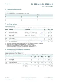 74HCT00BQ-Q100數據表 頁面 3