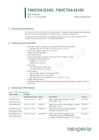 74HCT04DB-Q100J Datasheet Copertura