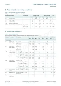 74HCT04DB-Q100J Datasheet Pagina 4