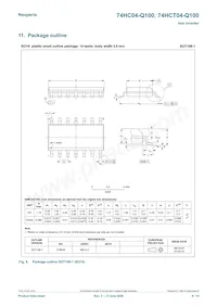 74HCT04DB-Q100J Datasheet Pagina 8