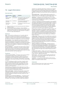 74HCT04DB-Q100J Datasheet Pagina 13