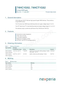 74HCT1G02GV Datasheet Copertura