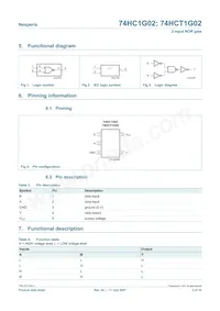 74HCT1G02GV Datasheet Pagina 2