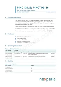 74HCT1G126GV Datasheet Copertura