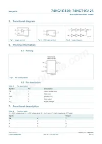 74HCT1G126GV Datasheet Pagina 2