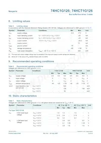 74HCT1G126GV Datasheet Pagina 3