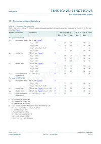 74HCT1G126GV數據表 頁面 5