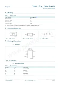 74HCT1G14GW-Q100H Datasheet Pagina 2