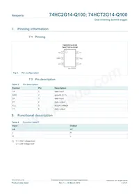 74HCT2G14GW-Q100H數據表 頁面 3