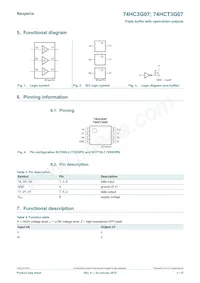 74HCT3G07GD Datasheet Pagina 2