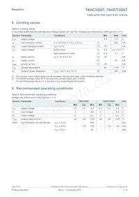 74HCT3G07GD Datenblatt Seite 3