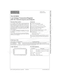 74LCX16652MTDX Datenblatt Cover