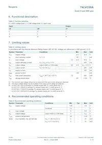 74LVC08APW/AUJ Datasheet Pagina 3