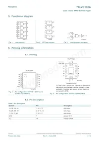 74LVC132AD Datasheet Pagina 2