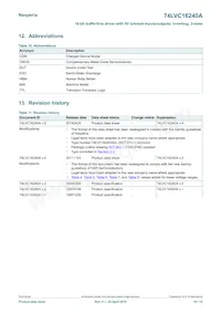 74LVC16240ADL Datasheet Pagina 10