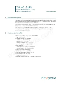 74LVC1G125GN Datasheet Copertura