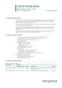 74LVC1G126GV-Q100H Datasheet Copertura