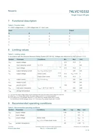 74LVC1G332GN Datasheet Page 4