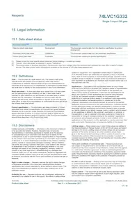 74LVC1G332GN Datasheet Page 17