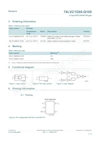74LVC1G86GV-Q100H數據表 頁面 2