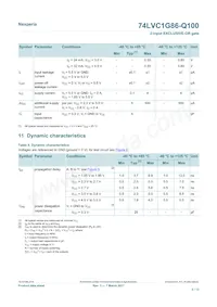 74LVC1G86GV-Q100H數據表 頁面 5