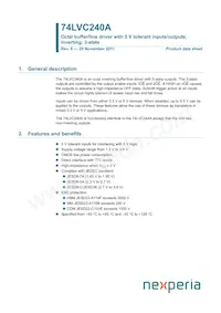 74LVC240APW/AUJ Datasheet Copertura