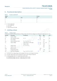 74LVC240APW/AUJ Datenblatt Seite 4