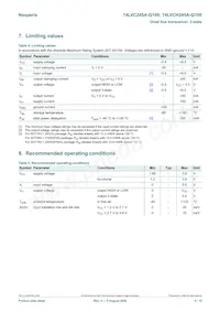 74LVC245ABX-Q100X Datasheet Pagina 4