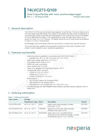 74LVC273D-Q100J Datasheet Copertura