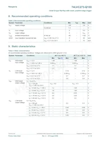 74LVC273D-Q100J Datasheet Pagina 4