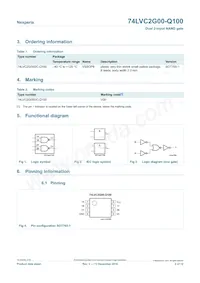 74LVC2G00DC-Q100H Datasheet Pagina 2