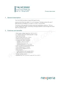 74LVC2G02GD Datasheet Copertura