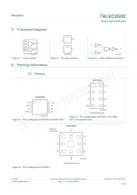 74LVC2G02GD Datasheet Pagina 3