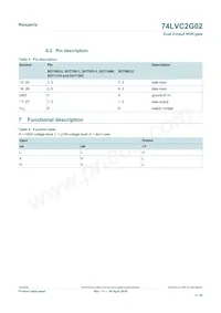 74LVC2G02GD數據表 頁面 4