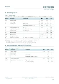 74LVC2G02GD數據表 頁面 5