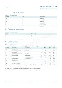 74LVC2G06GV-Q100H Datasheet Page 3