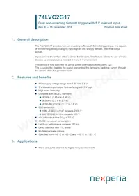 74LVC2G17GN Datasheet Copertura