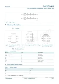 74LVC2G17GN數據表 頁面 3