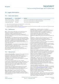 74LVC2G17GN Datasheet Pagina 17