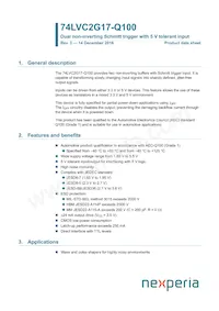 74LVC2G17GV-Q100H Datasheet Cover