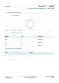 74LVC2G17GV-Q100H Datasheet Pagina 3