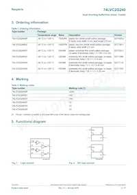 74LVC2G240GD Datasheet Pagina 2