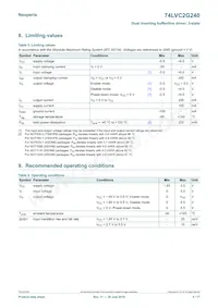 74LVC2G240GD Datasheet Pagina 4