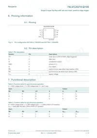 74LVC2G74DC-Q100H Datasheet Pagina 3