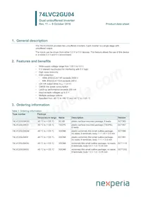 74LVC2GU04GN Datasheet Copertura