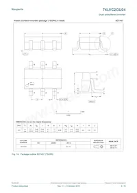 74LVC2GU04GN數據表 頁面 9