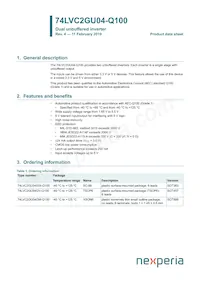 74LVC2GU04GV-Q100 Datasheet Copertura