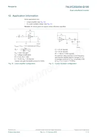 74LVC2GU04GV-Q100 Datasheet Pagina 7