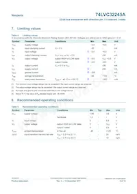 74LVC32245AEC Datenblatt Seite 5